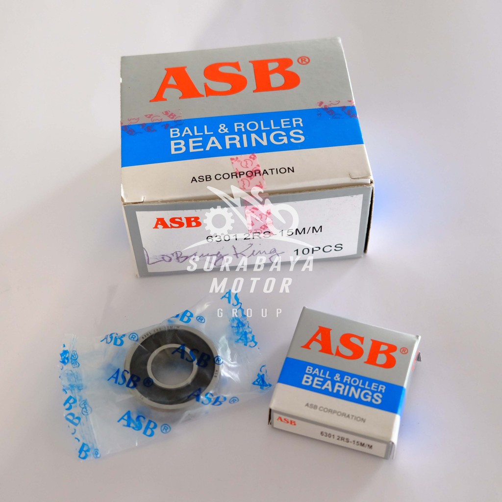 Laher Bearing Motor 6301 2RS-15MM ASB Lubang RXK As Besar
