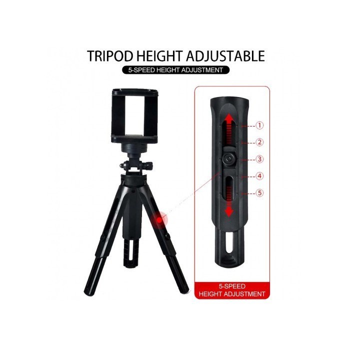 Tripod Support Mini - Phone Extendable With Holder U Satoo Penyangga HP Smartphone Kamera Smartphone / TRIPOD SUPPORT MINI / PHONE EXTENDABLE + HOLDER U / PHONE HOLDER TRIPOD STAND / TRIPOD MINI EP5 CAMERA HANDPHONE