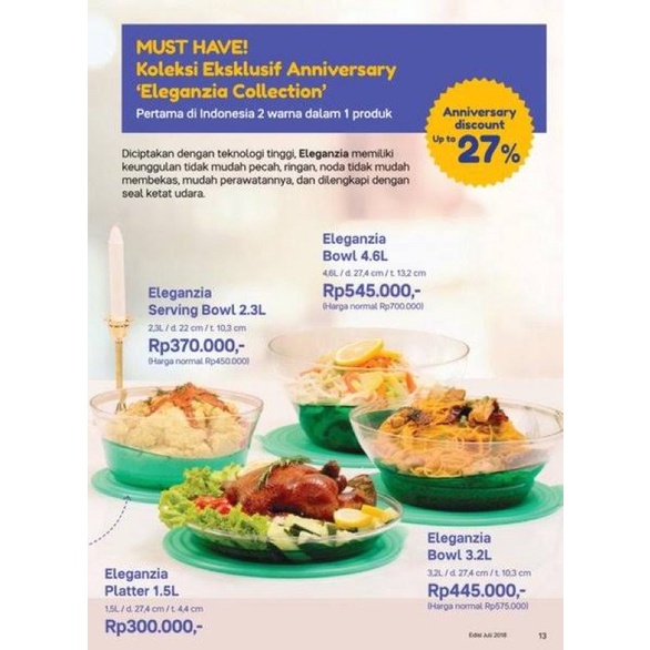 TUPPERWARE ELEGANZIA BOWL