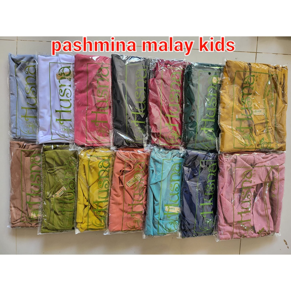 Pashmina Malay Kids Husna Jersey Premium Zara