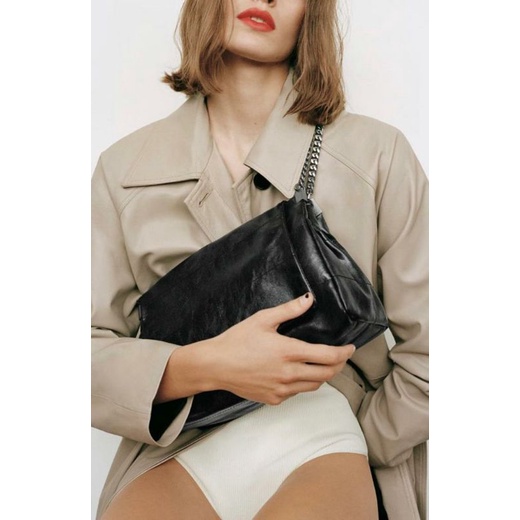 Zara Rocker Carpenter Shoulder Bag With Flap