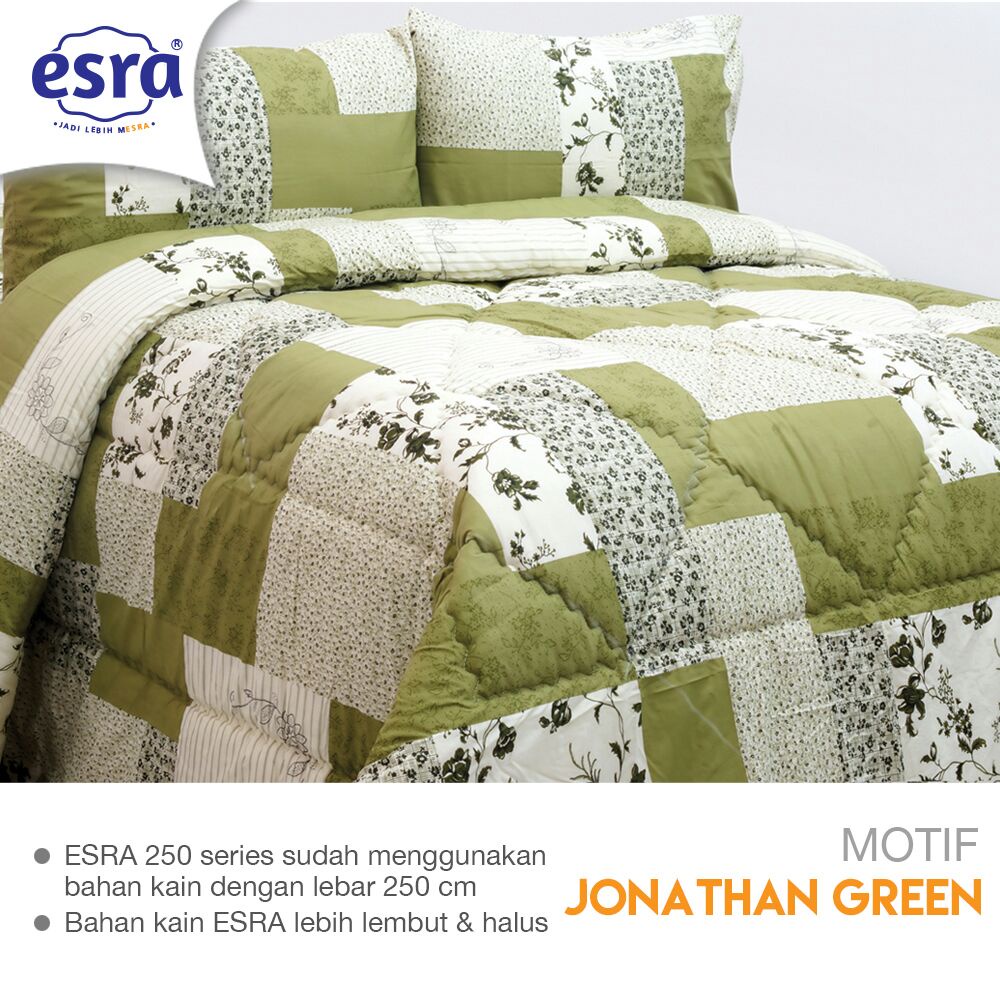 Sprei KATUN DAUN / LEAF Esra Star Beverly FREE Karet Anti Geser Premium Ukuran Size 120x200 160x200 180x200 200x200 90x200 100x200