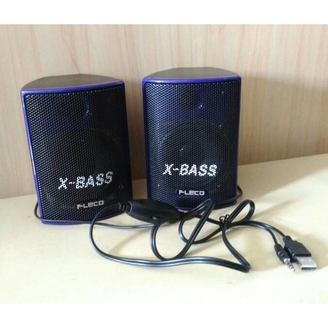 Dijual #DE040 / Speaker Aktif Fleco F-018 Xtra Bass/ Speaker Komputer F018 Diskon