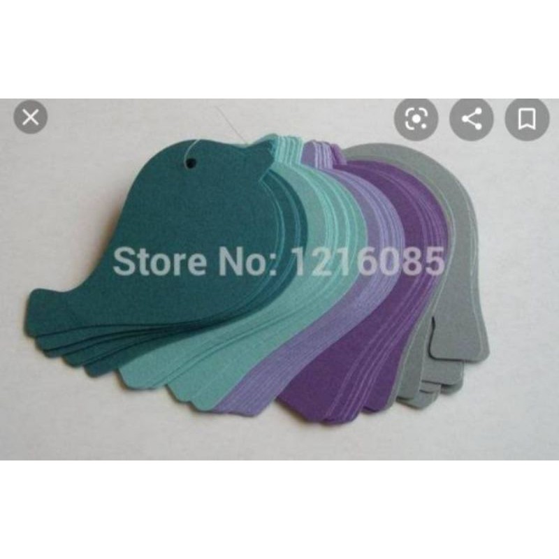 Hang Tag Hijab/ Jilbab/ Bentuk Custom-5x8cm