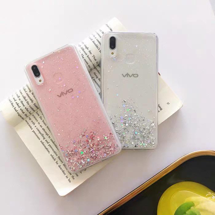 [TPC] CASING XIAOMI HARD GLITTER STARRY SKY REDMI 4X 8 9 9A NOTE 5 7 8 9 PRO THE PANDA CASE XM025