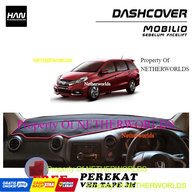 FREE 4 BONUS || DASHBOARD MOBIL HONDA Mobilio Lama 2014 2015 2016