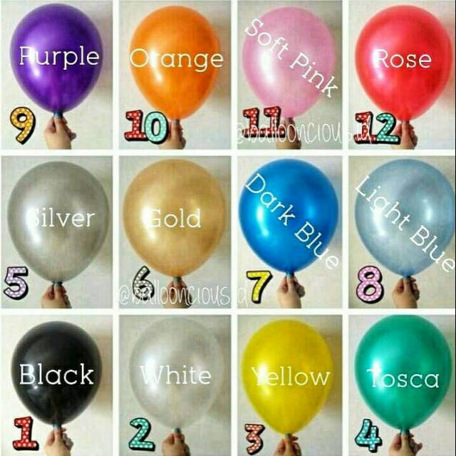 BALON METALIC / BALON METALIK / BALON LATEX METALIC / BALON LATEX METALIK / BALON LATEX TEBAL