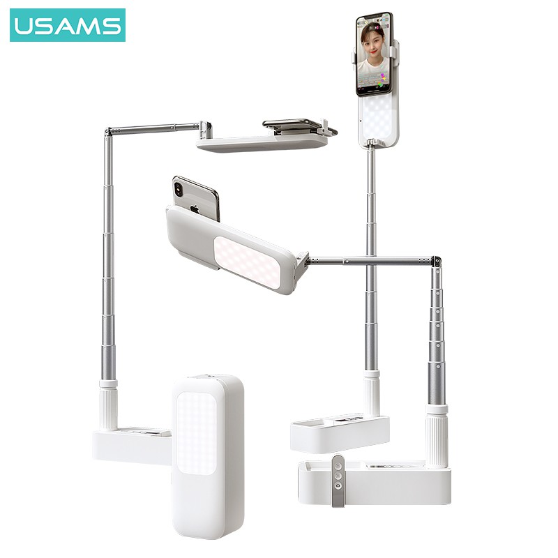 USAMS ZB209 Stand Phone Live Show Lipat Multi Fungsi Ring Light LED