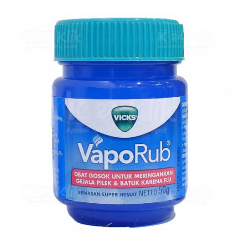 ORIGINAL VICKS VAPORUB 50 GRAM / BALSEM VICKS VAPO RUB BALSAM FLU 50 G