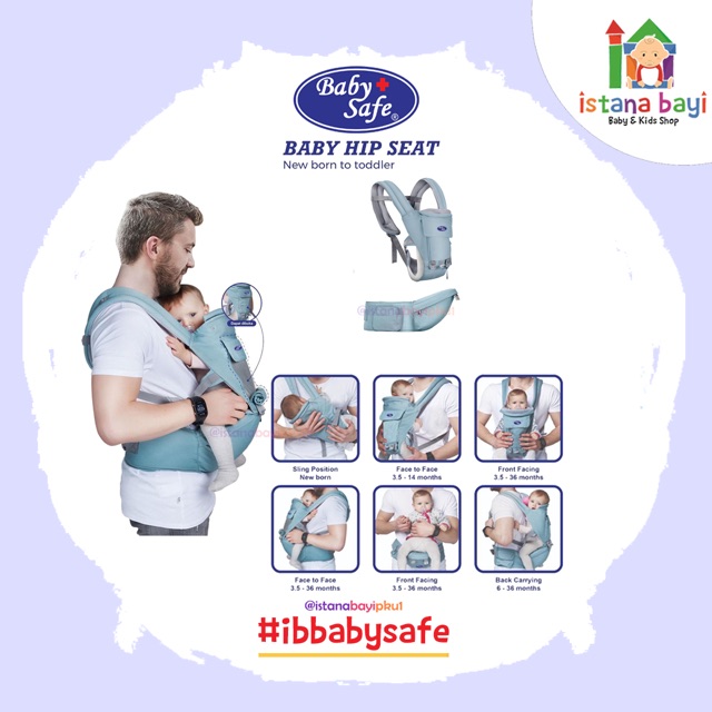 Baby Safe Baby Hipseat Gendongan Newborn to toddler - Gendongan Hipseat