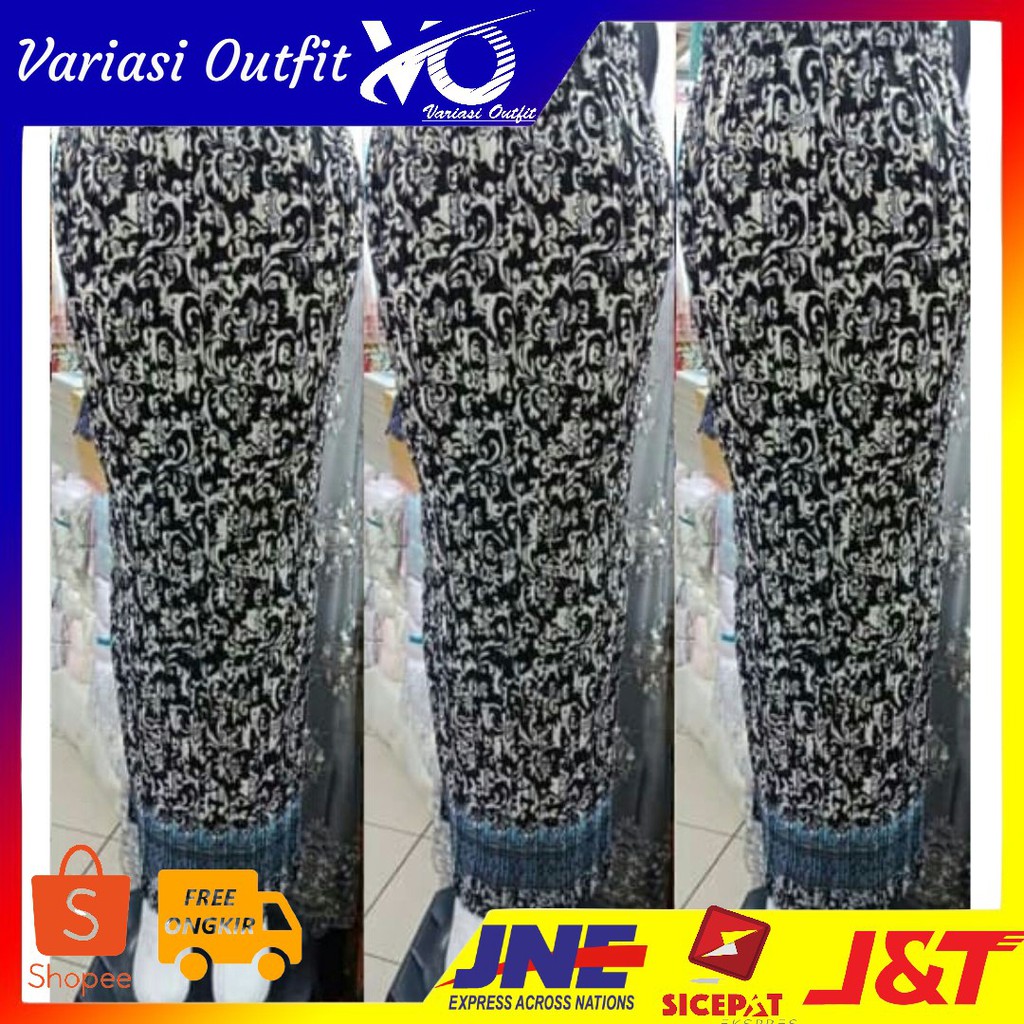 [ROK plisket SILVER VE]Rok Wanita batik Silver
