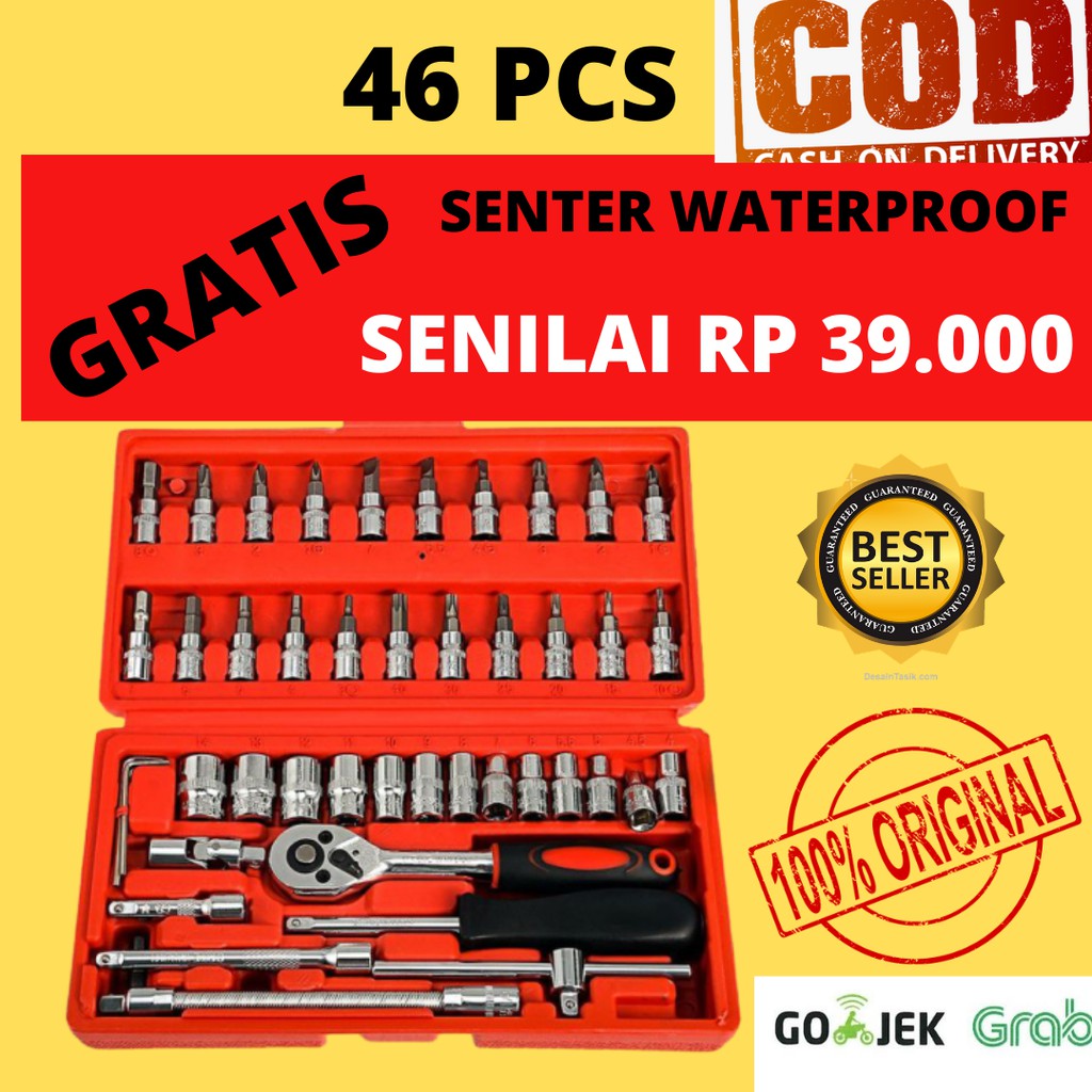 Kunci Shock Set Lengkap - Kunci sok -Kunci Pas Set Lengkap Motor Mobil Bahan Berkualitas