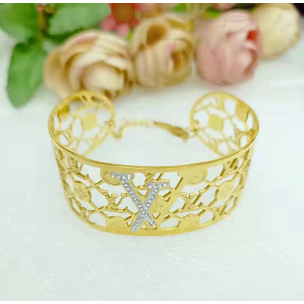 Gelang Titanium Permata Terbaru Perhiasan Fashion zz1