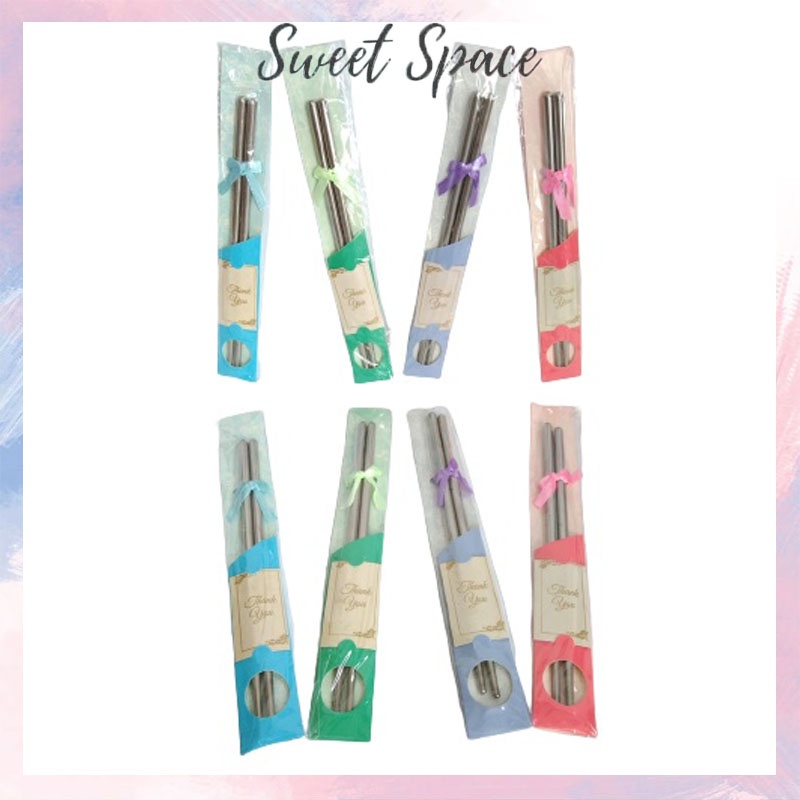 SOUVENIR SUMPIT STAINLESS PITA WARNA WARNI | AWET TAHAN KARAT [SWEETSPACE]