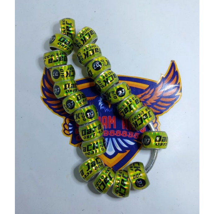 Ring Merpati Dewasa 9mm Model Donat bisa reques nama