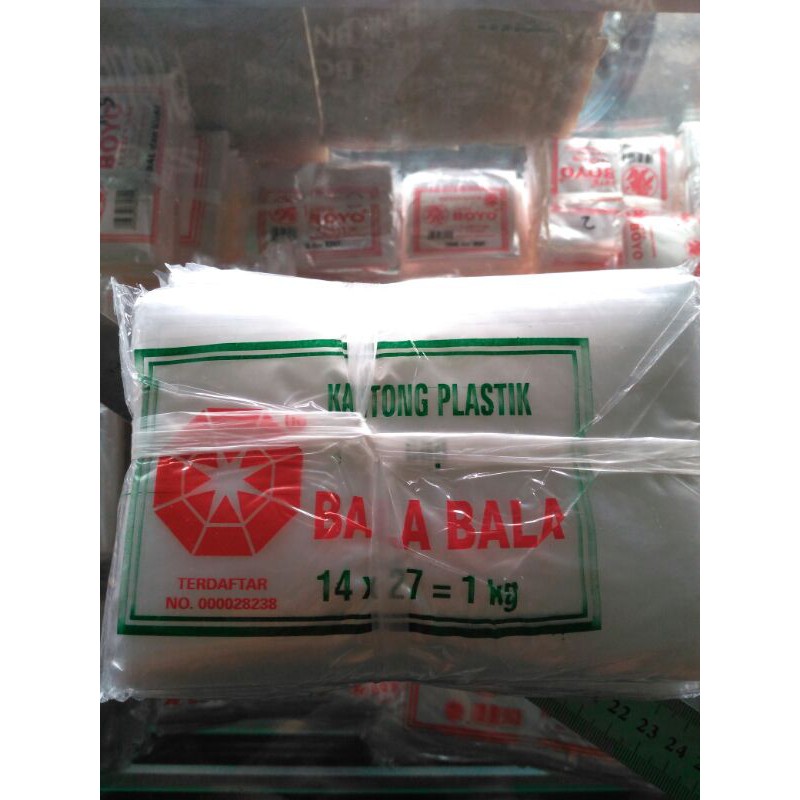 

Plastik buram ukuran 1kg Bala-bala
