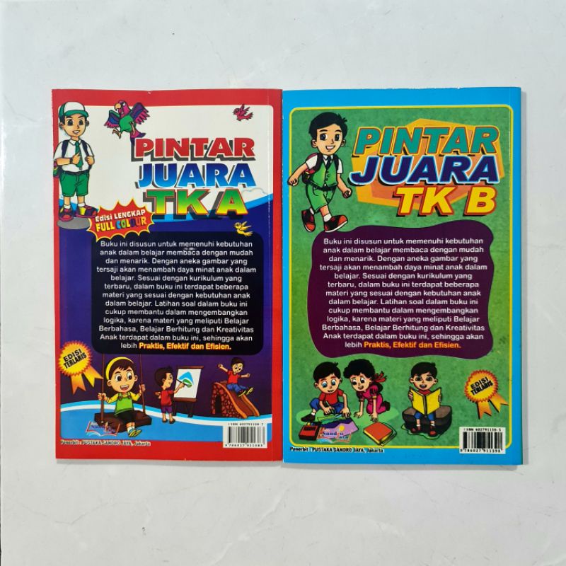 Buku Pintar Juara TK A dan TK B Full Colour