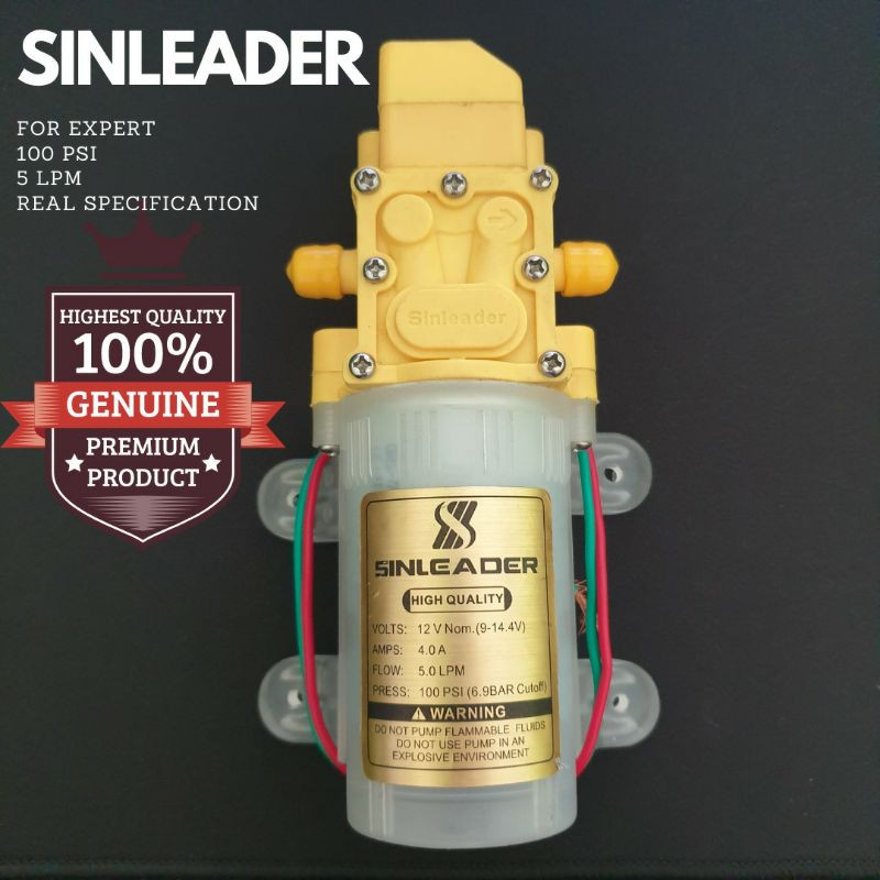 DINAMO POMPA AIR STEAM JET CLEANER DC 12V 100PSI SINLEADER HIU
