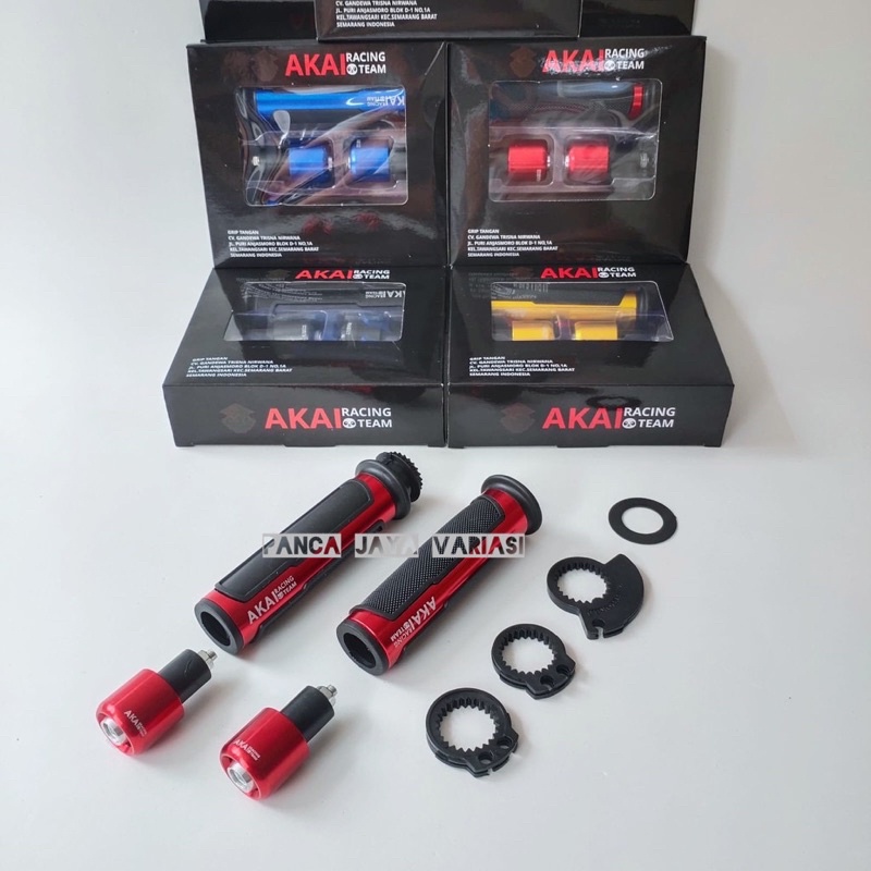 Handgrip Motor Variasi Akai Racing + Gas Kit Premium Original Universal Semua Motor