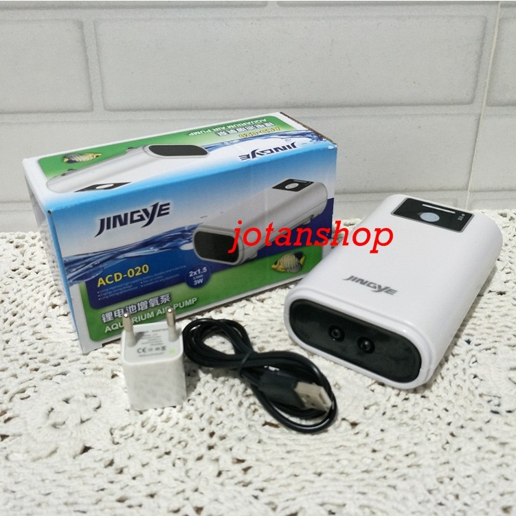 JINGYE ACD020 ACD 020 acdc portable USB mesin aerator gelembung udara aquarium air pump