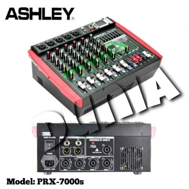 Jual Power Mixer Ashley PRX 7000S Original 7 Channel Bluetooth USB
