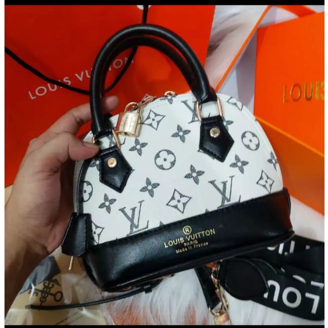 LV ALMA MINI SUPER 2 TALI STRAP FREE GEMBOK LV+ KUNCI IMPORT / PROMO FREE BOX &amp; PAPERBAG