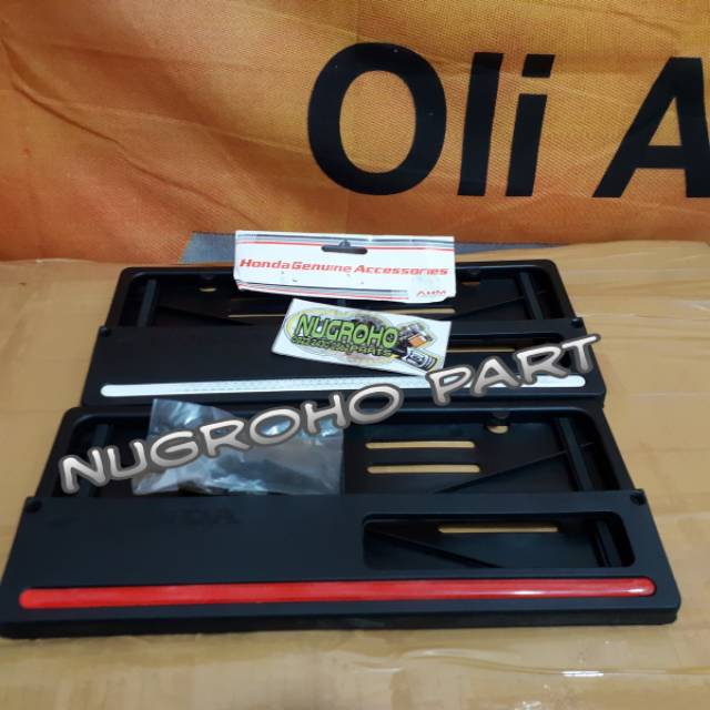 Cover Plat Nomor Motor Original Aksesoris Honda