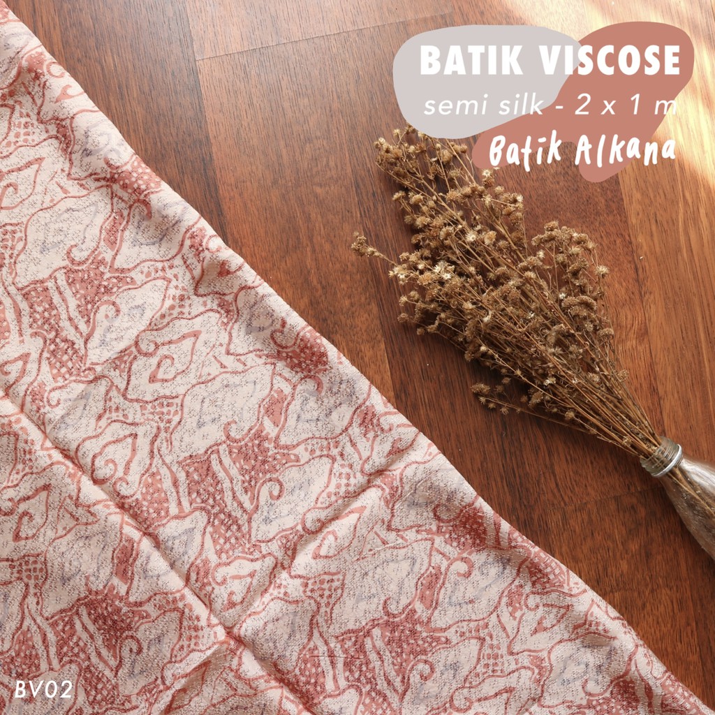 Kain Batik Viscose Semi Sutra Dobby Pastel