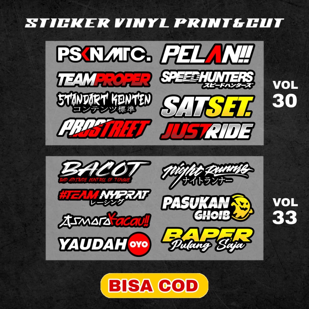 Stiker Racing Pack Sticker Racing Hologram Stiker Sponsor Stiker Helm Stiker Motor Sticker Motor Stiker Cuting Sticker Cutting Satuan Stiker Aesthetic Motor Aksesoris Variasi Motor