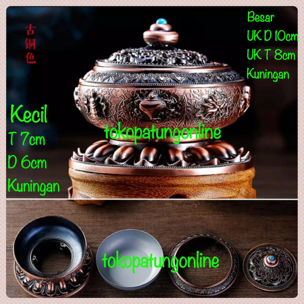 Tempat Bakar Tibet Bulat D10