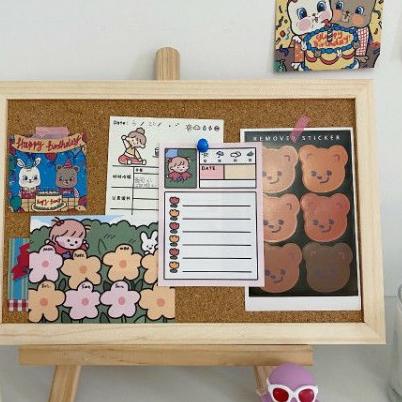 

Berkualitas Note Memo Board Shop papan gabus cork board Wood Wall Hanging Message Bulletin Board Frame Notice julyforud