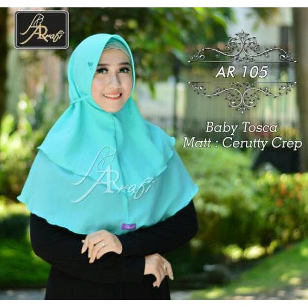 Promo!! Jilbab Talita Crep Arrafi Ar 105 Hijab Kerudung Bergo Daily Bestseller Terlaris!!