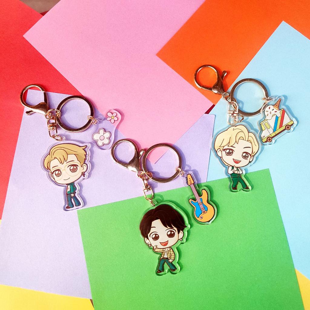 Gantungan Kunci Desain KPOP BTS TINYTAN Bahan Akrilik