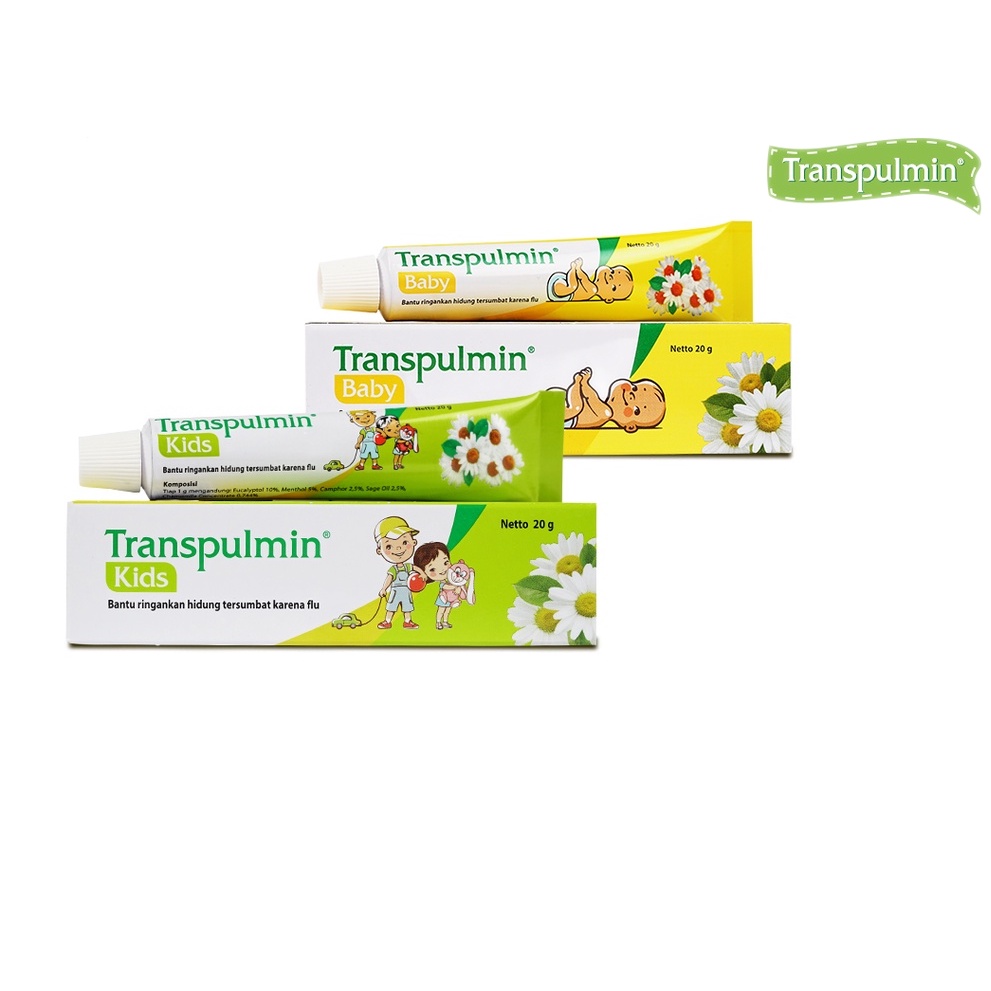 Transpulmin Baby Kids Balsam Bayi Anak 20gr Baslem Flu Anak | Balsem anak