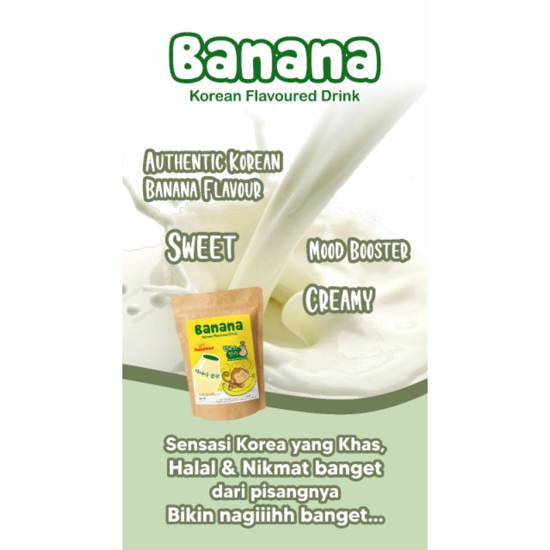 

Banana milk, Misugaru matcha