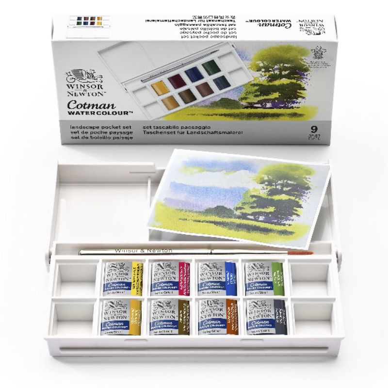 

Cat Air Cotman Watercolour Landscape Pocket Set 9 Winsor & Newton