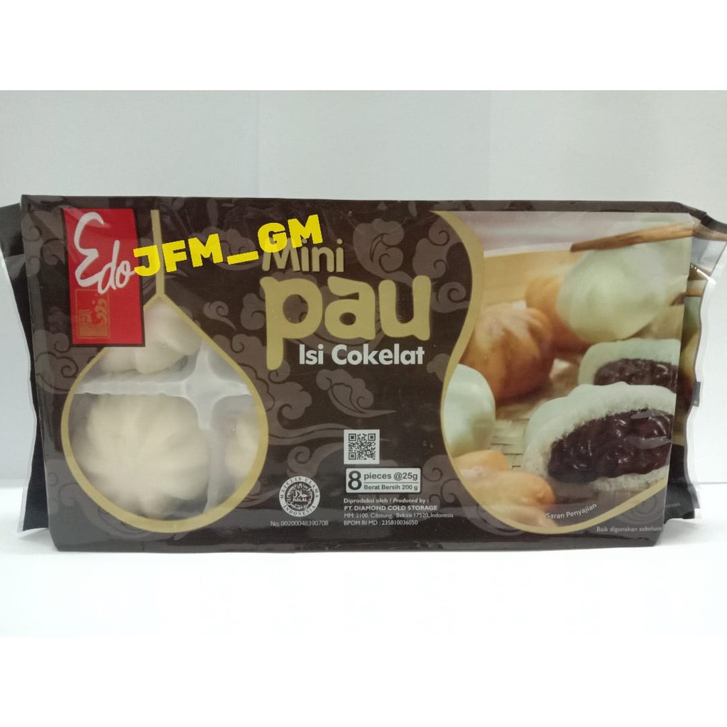 

EDO MINI PAU ISI COKELAT 8PCS 200GR / MINI MAU PURAH / JUAL MINI PAU / FROZEN FOOD MINI PAU