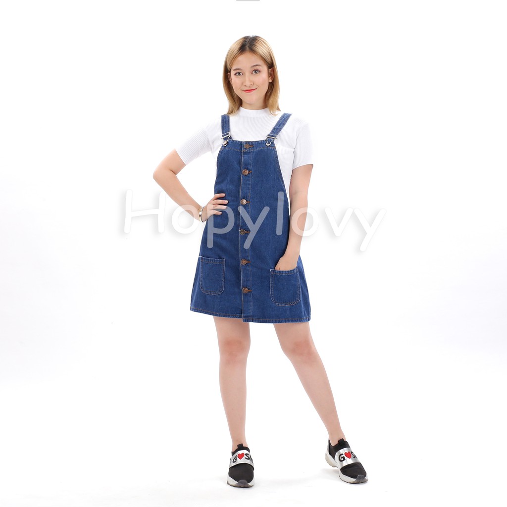 HOPYLOVY - Overall Jeans Wanita Josina