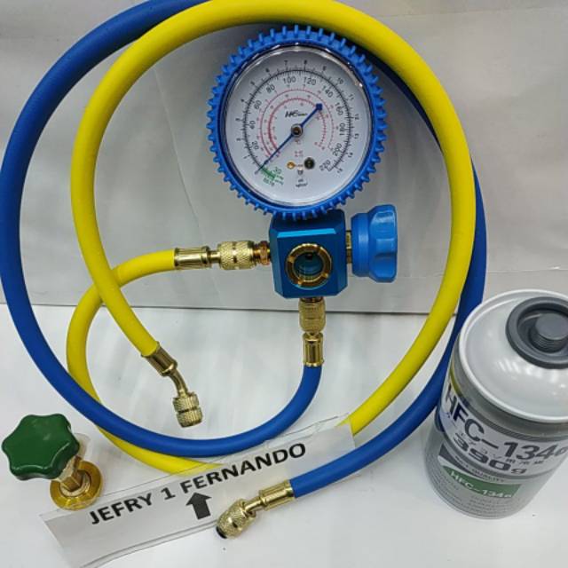 PAKET ISI PREON AC MOBIL KULKAS SINGLE NON SIGHLAS TANPA QUICK COUPLER