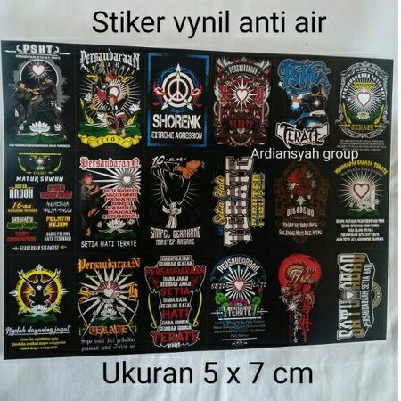 

(MURAH DAPAT 18 GAMBAR) STIKER ANTI AIR PSHT TERATE GOOD QUALITY
