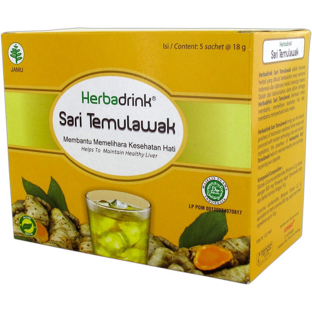 

Herbadrink Temulawak Serbuk minuman Menjaga Fungsi Hati