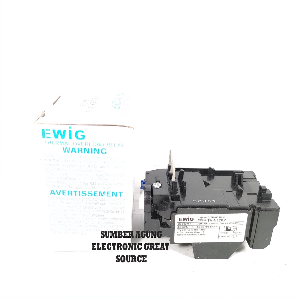 THN12KP 11A Ewig Thermal Overload Relay 9A Hingga 13A Overlod