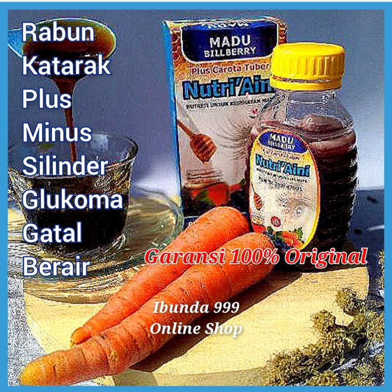 Madu Nutriaini Obat Mata Herbal / Vitamin Nutrisi Mata / Madu Al Haramain Original / Madu Nutri'aini