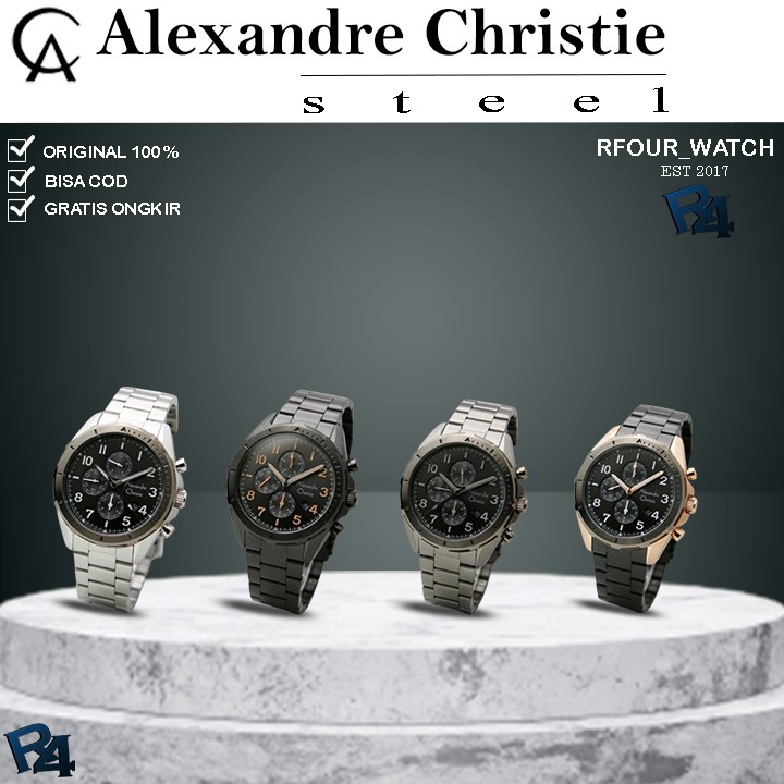 JAM TANGAN PRIA ALEXANDRE CHRISTIE AC 6556 / AC6556 ORIGINAL TERBARU GARANSI RESMI 1 TAHUN ALEXANDER