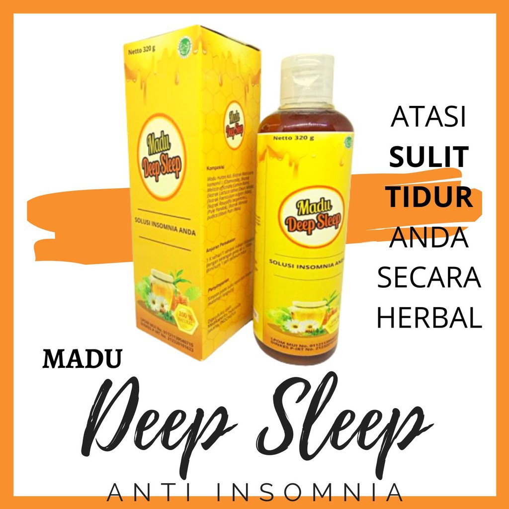 Madu Deep Sleep Promo-Madu Deep Sleep Original Insomnia-Madu Deep Sleep Anti Insomnia Herbal Alami