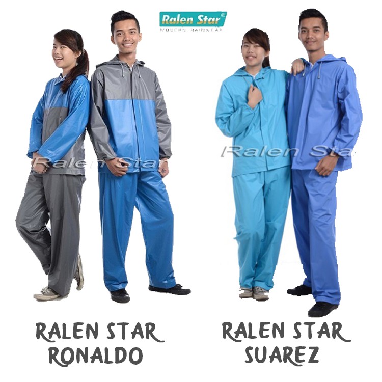 Jas Hujan Dewasa Ronaldo Ralen Star RS 66002 Unisex Baju + Celana Ralenstar Raincoat