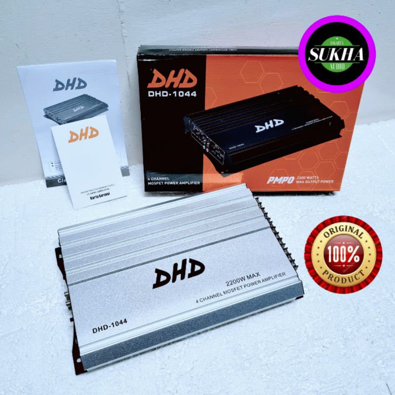 Jual POWER AUDIO MOBIL 4 Channel DHD POWER AMPLIFIER Shopee Indonesia