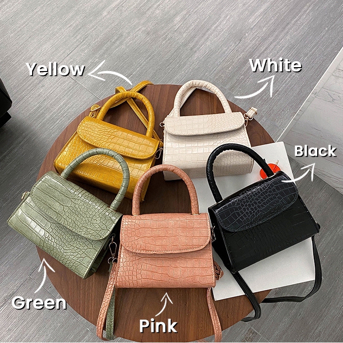 Tas Selempang Wanita Sling Bag Croco Import Korean Style