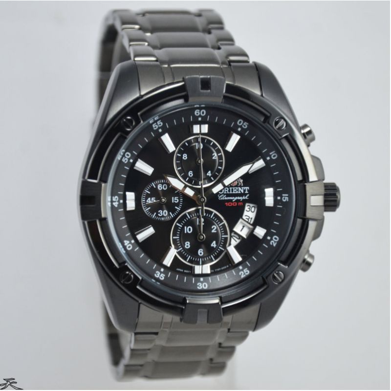 Jam Tangan Pria Orient FTT0Y001B0 Hitam Rantai Original Murah