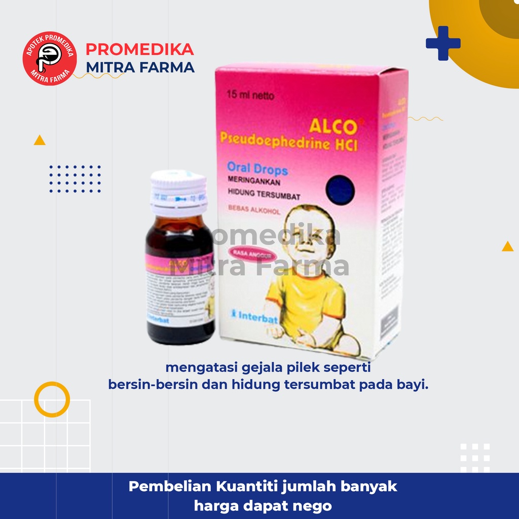 Alco 15 ml Drop / Botol / Obat Flu Pada Bayi